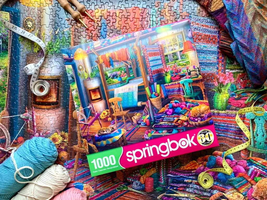 Weavers Cottage 1000 Piece Jigsaw Puzzle | Springbok Puzzles