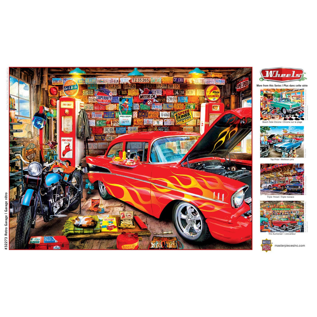 Wheels - Retro Garage 750 Piece Puzzle by Masterpieces Puzzles