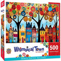Whimsical Town - Our Neighborhood 500 Piece Jigsaw Puzzle by Masterpieces Puzzles