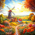 Windmill On The Farm 500 Piece Jigsaw Puzzle by Springbok Puzzles