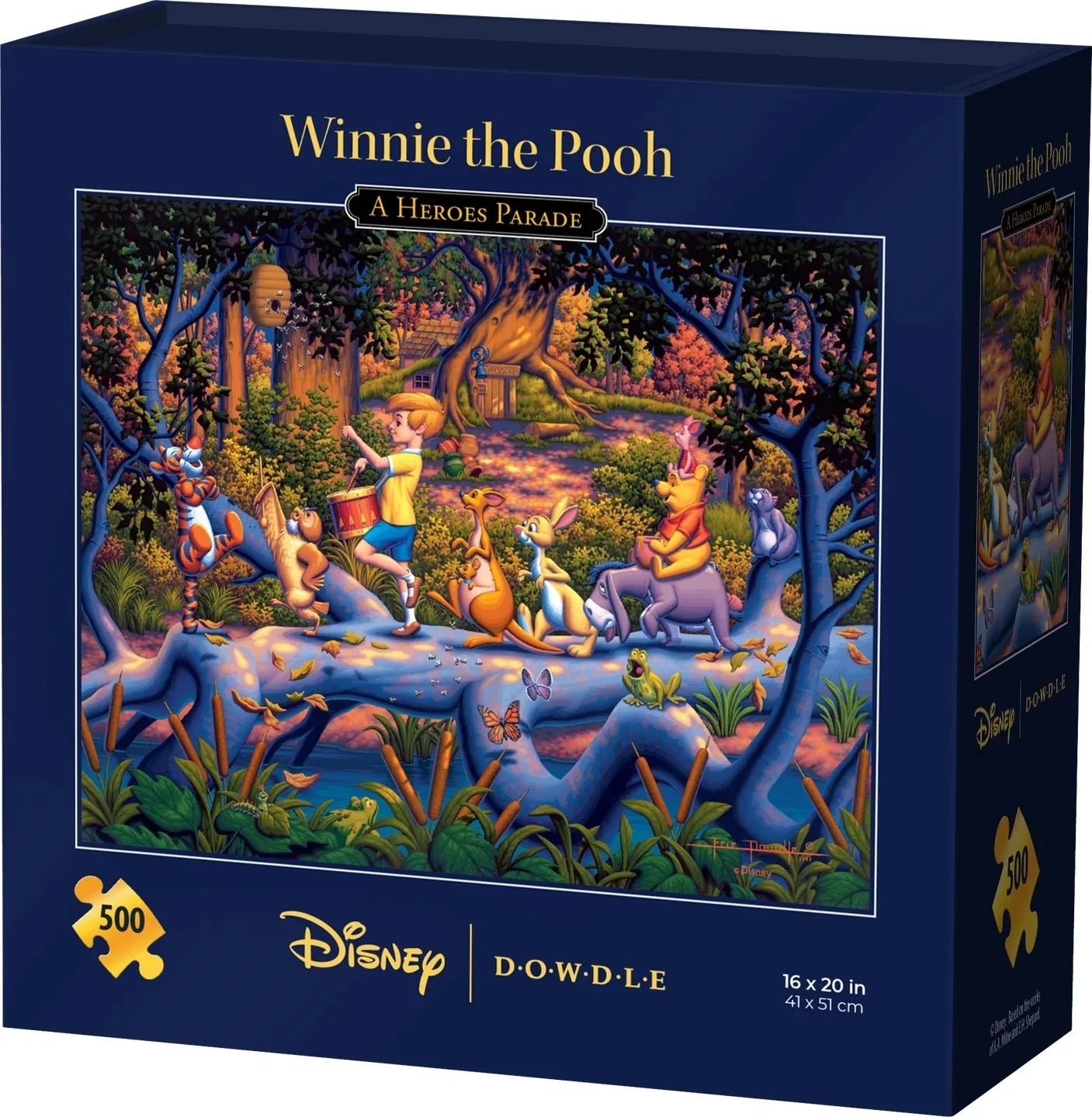 Winnie the Pooh – A Heroes Parade 500 Piece Jigsaw Puzzle by Disney and Dowdle