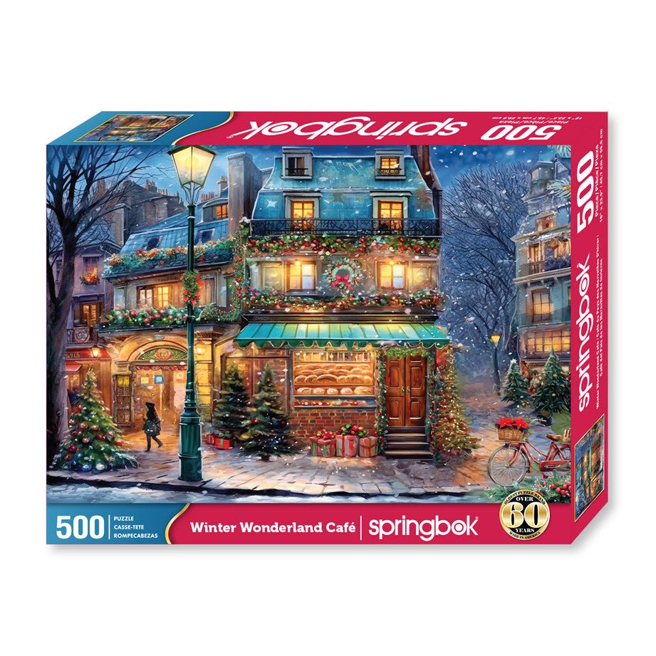 Winter Wonderland Cafe 500 Piece Jigsaw Puzzle by Springbok Puzzles