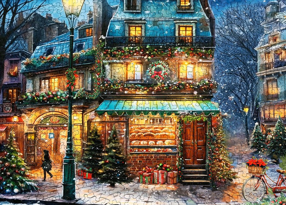 Winter Wonderland Cafe 500 Piece Jigsaw Puzzle by Springbok Puzzles