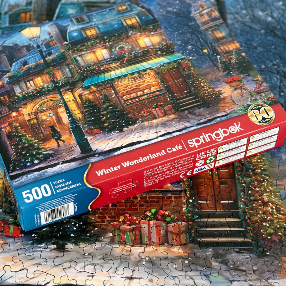 Winter Wonderland Cafe 500 Piece Jigsaw Puzzle by Springbok Puzzles