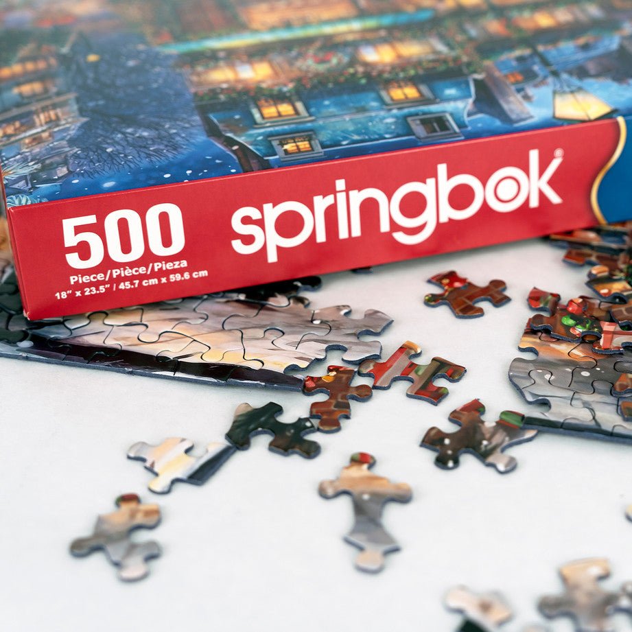 Winter Wonderland Cafe 500 Piece Jigsaw Puzzle by Springbok Puzzles