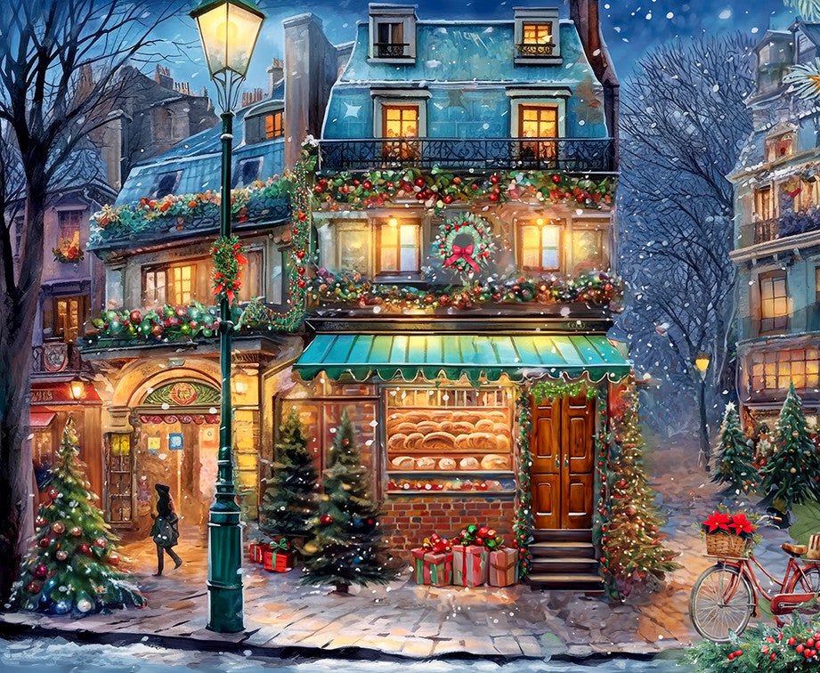 Winter Wonderland Cafe 500 Piece Jigsaw Puzzle by Springbok Puzzles