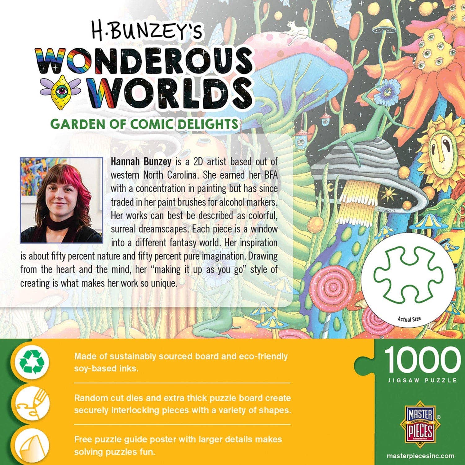 Wonderous Worlds - Garden of Cosmic Delight 1000 Piece Jigsaw Puzzle by Masterpieces Puzzles