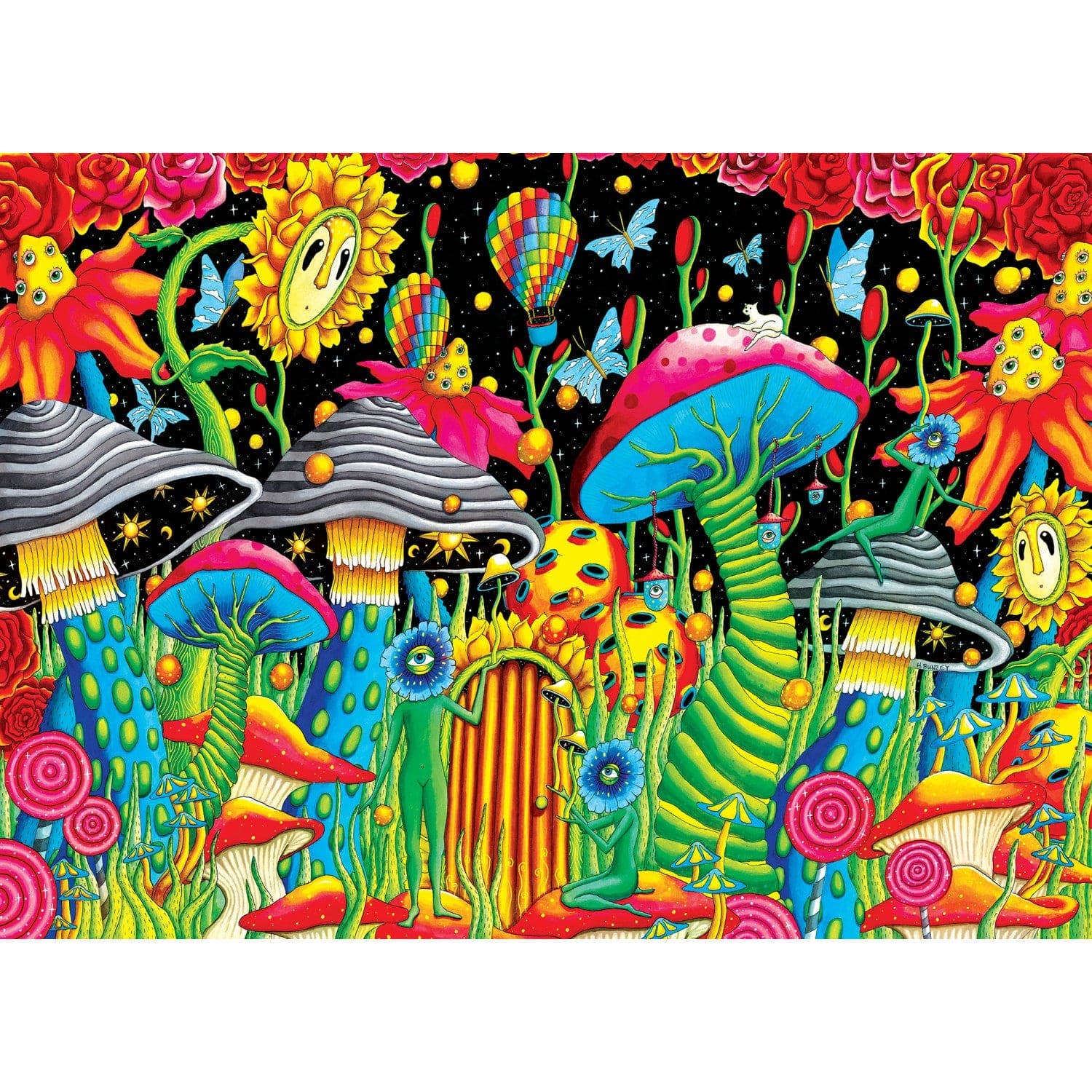 Wonderous Worlds - Garden of Cosmic Delight 1000 Piece Jigsaw Puzzle by Masterpieces Puzzles