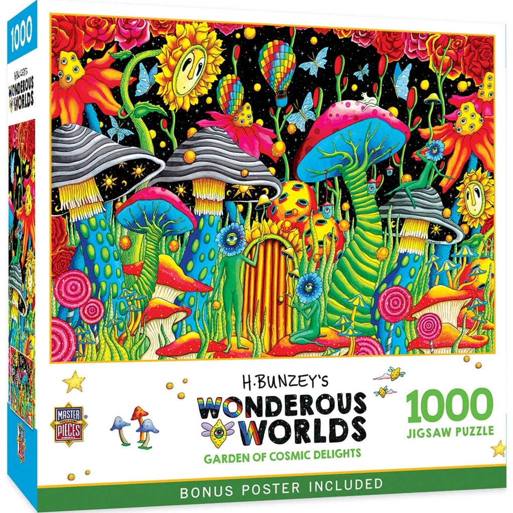 Wonderous Worlds - Garden of Cosmic Delight 1000 Piece Jigsaw Puzzle by Masterpieces Puzzles