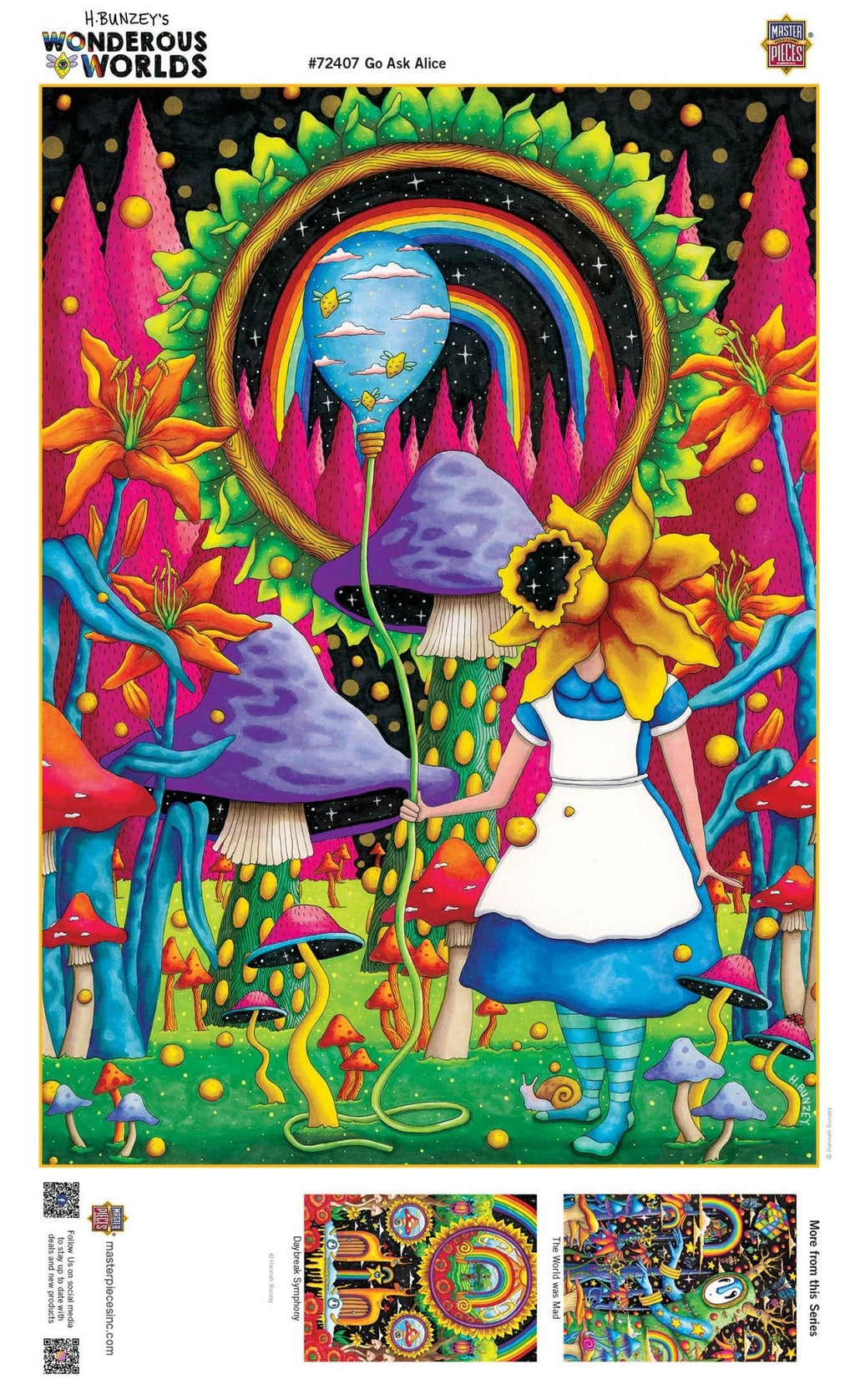 Wonderous Worlds - Go Ask Alice 1000 Piece Puzzle by Masterpieces