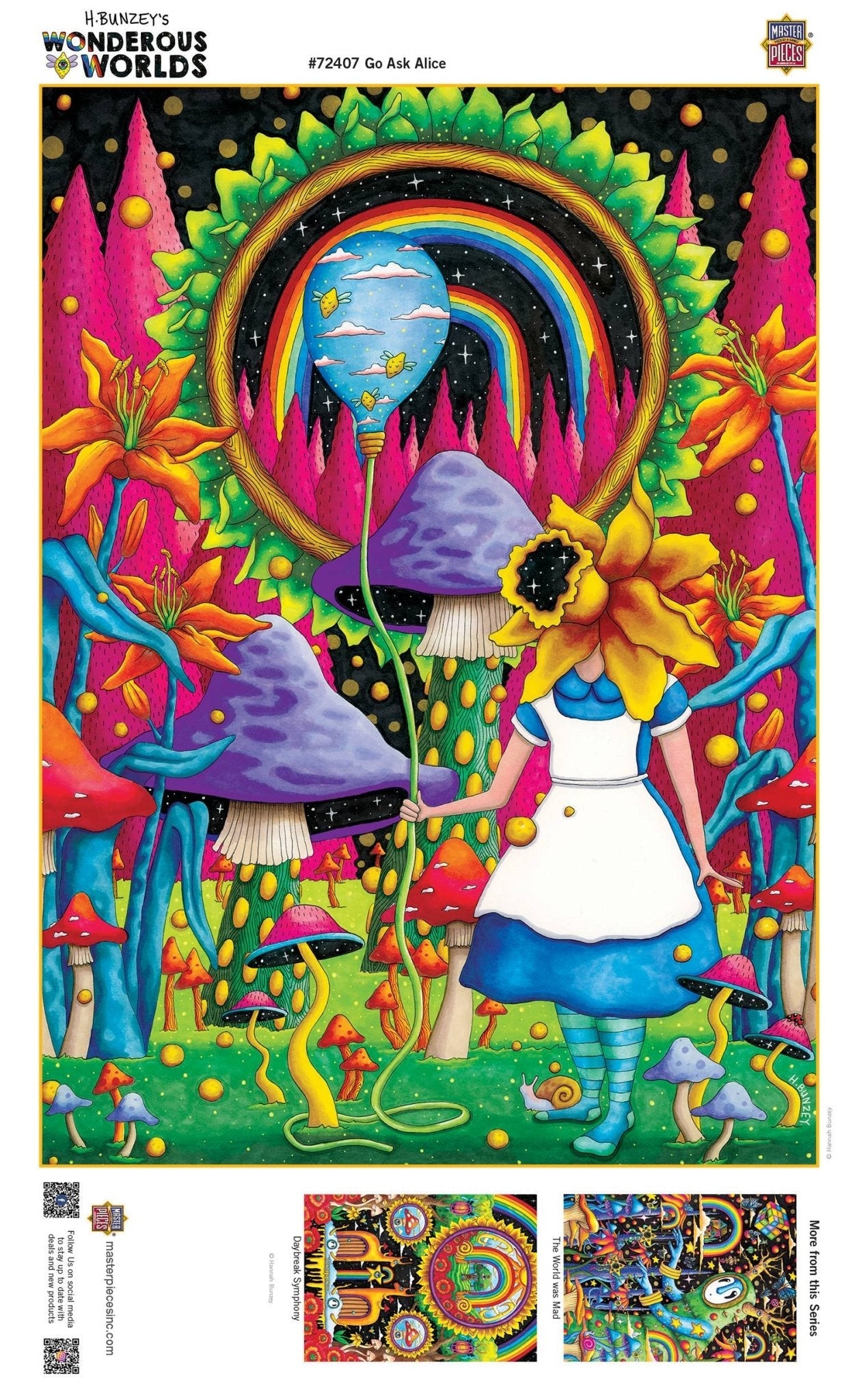 Wonderous Worlds - Go Ask Alice 1000 Piece Puzzle by Masterpieces