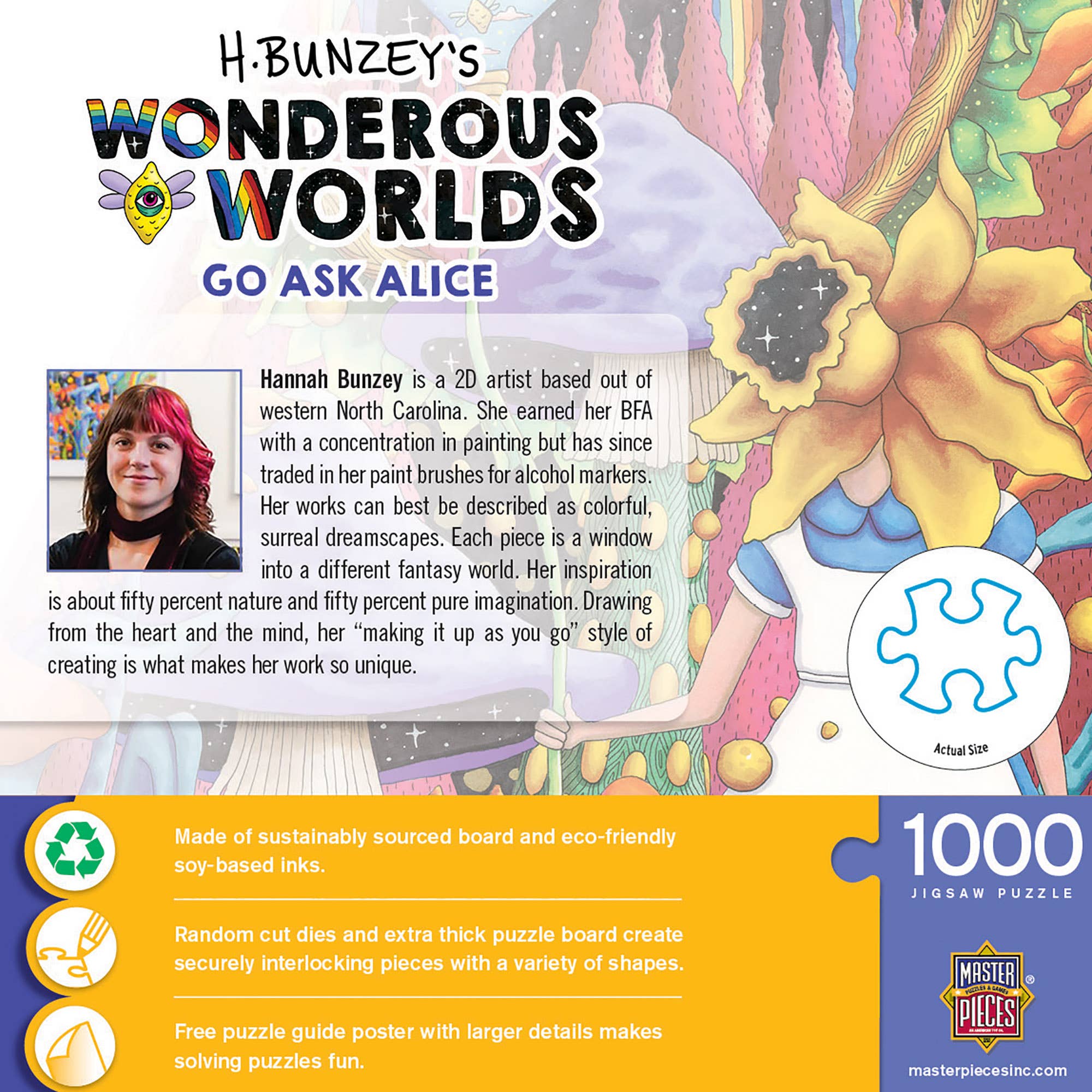 Wonderous Worlds - Go Ask Alice 1000 Piece Puzzle by Masterpieces