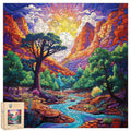 Zion Zen 300 Piece Wooden Jigsaw Puzzle | Trippy Puzzle Co